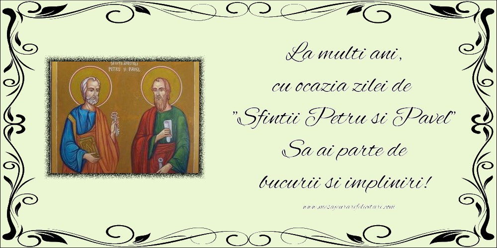 La multi ani, cu ocazia zilei de  