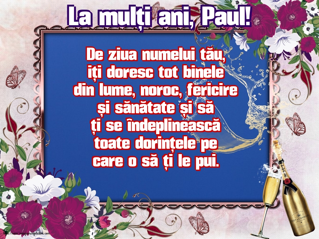 La mulți ani, Paul!