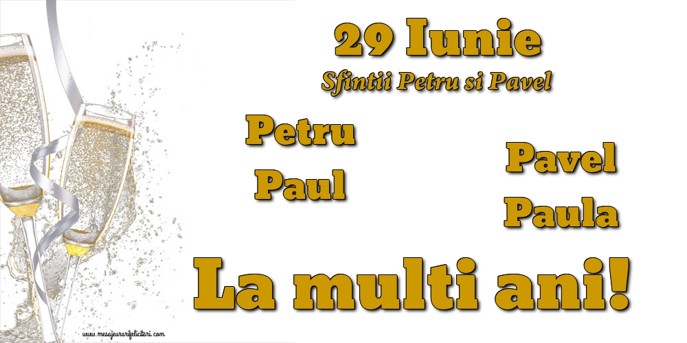 29 Iunie - Sfintii Petru si Pavel