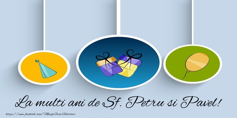 La multi ani de Sf. Petru si Pavel!