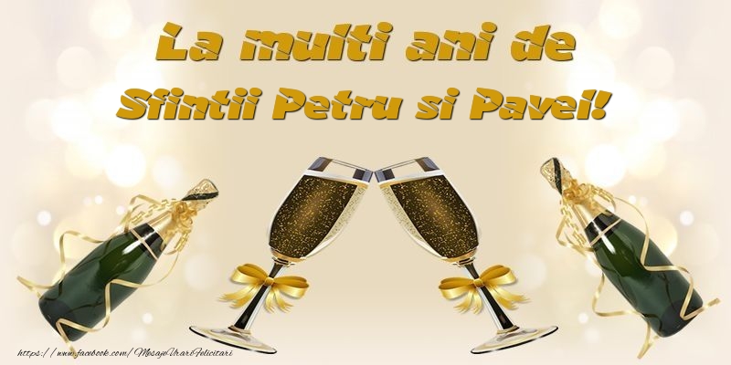 La multi ani de Sfintii Petru si Pavel!