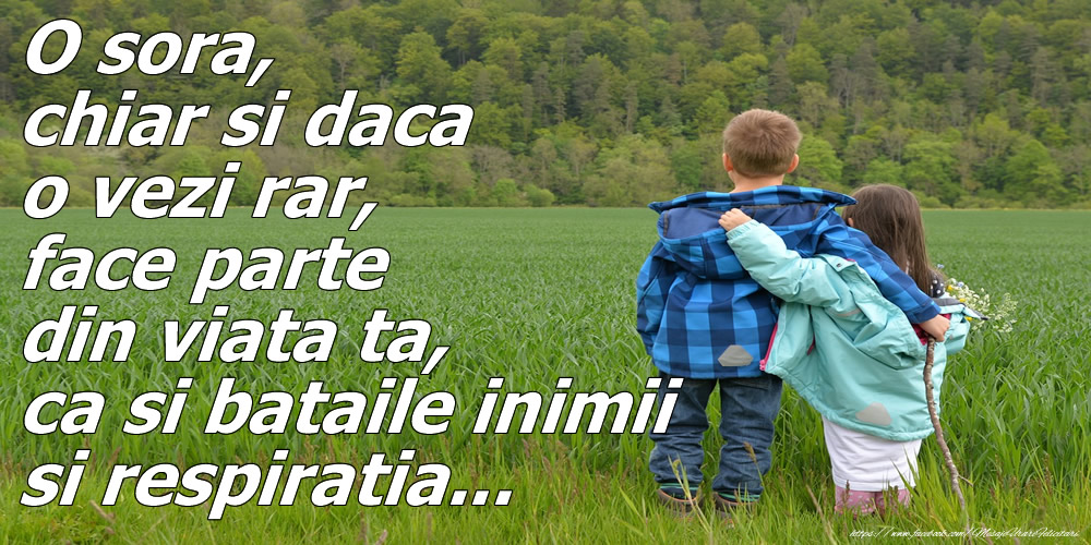 Felicitari de prietenie - Sora ta - mesajeurarifelicitari.com