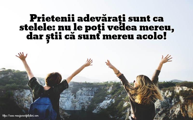 Prietenii adevărați sunt ca stelele