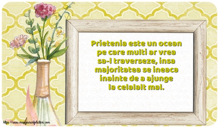 Prietenie Prietenia este un ocean