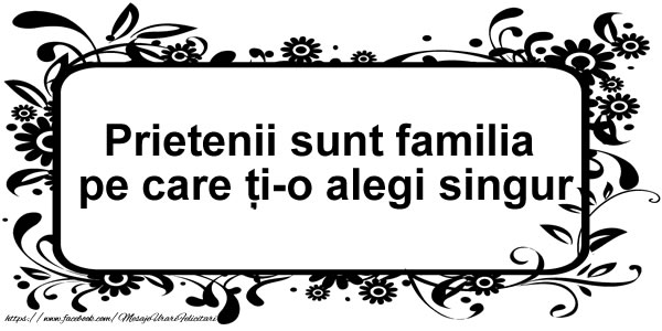 Felicitari de prietenie - Prietenii sunt familia pe care ti-o alegi singur - mesajeurarifelicitari.com