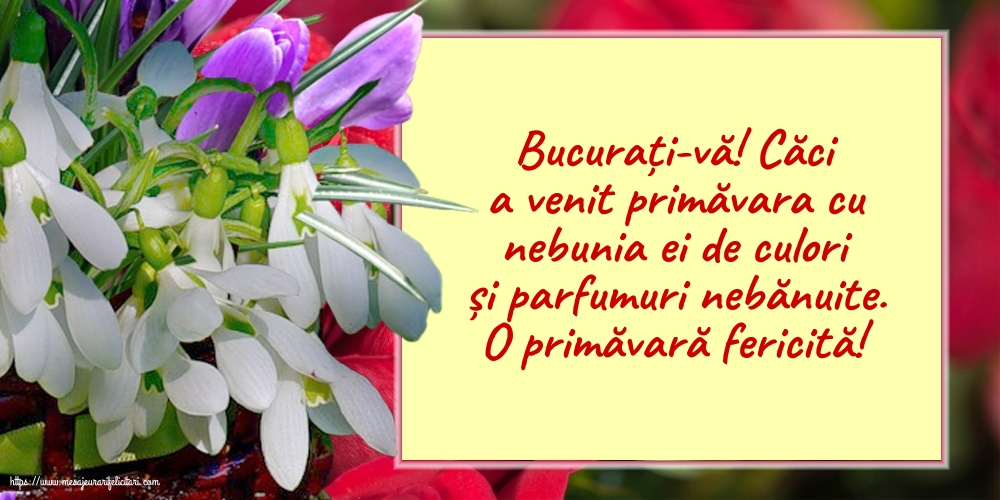 Primavara O primăvară fericită!