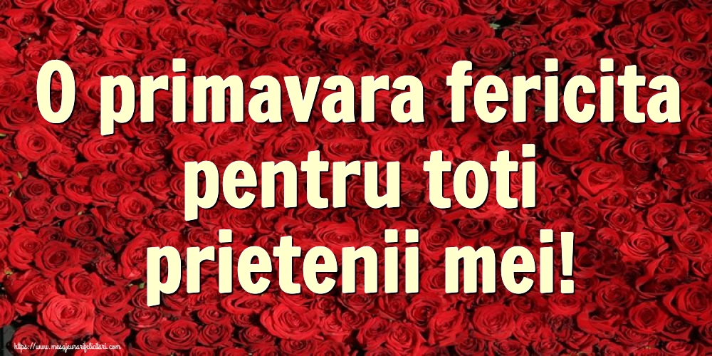 O primavara fericita pentru toti prietenii mei!