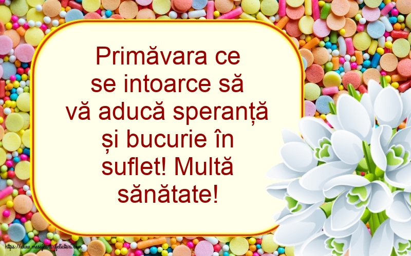 Multă sănătate!