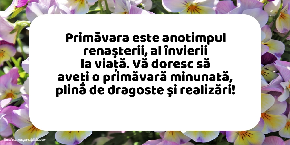 O primăvară minunată!