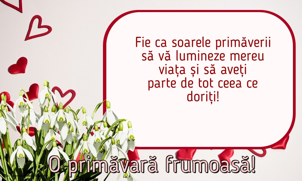 O primăvară frumoasă!