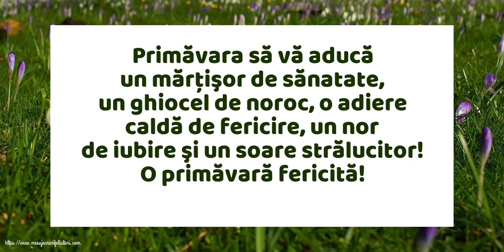 O primăvară fericită!