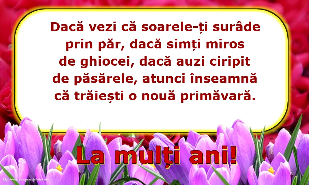 La mulți ani!