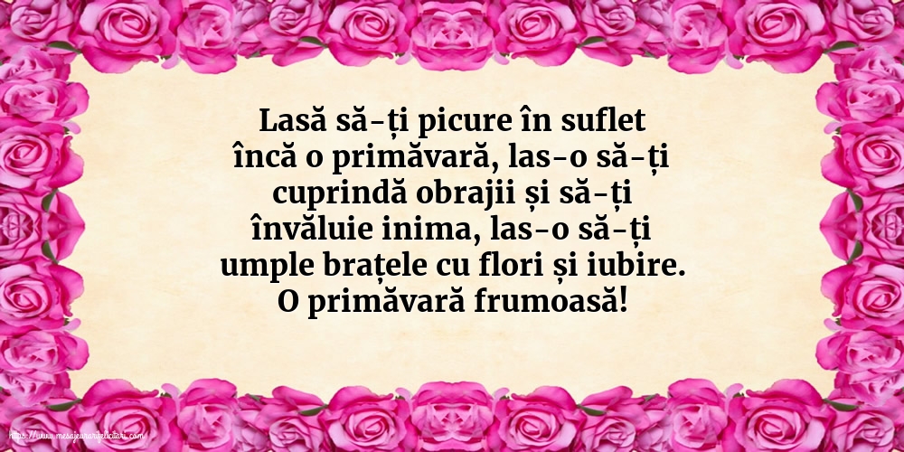 O primăvară frumoasă!