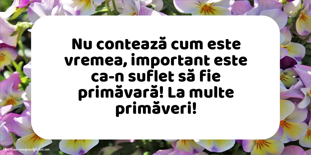 Primavara La multe primăveri!