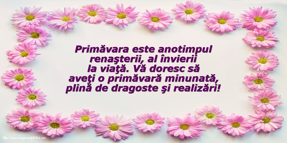 Primavara O primăvară minunată!