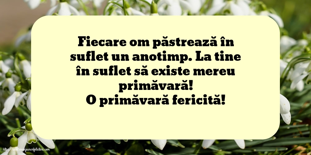 Primavara O primăvară fericită!