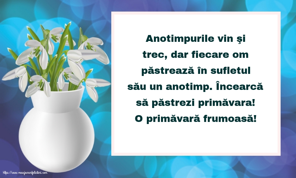 O primăvară frumoasă!