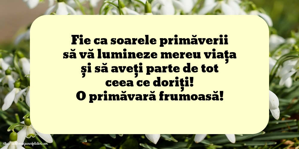 O primăvară frumoasă!