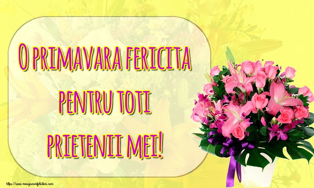 O primavara fericita pentru toti prietenii mei!