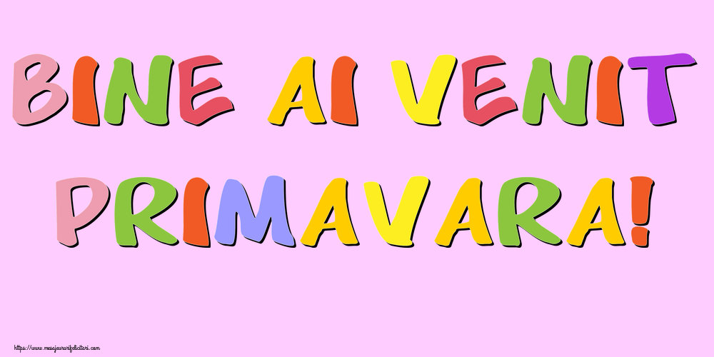 Bine ai venit, primavara!