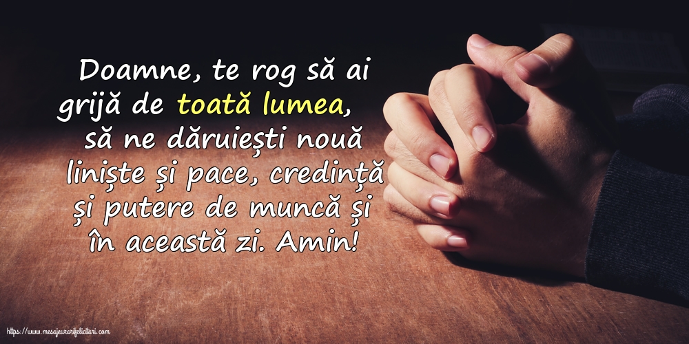 Religioase Doamne, te rog să ai grijă de toată lumea!