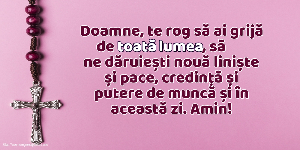 Religioase Doamne, te rog să ai grijă de toată lumea!