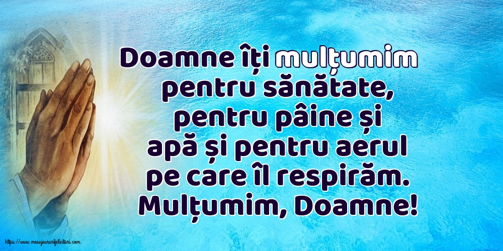 Religioase Mulțumim, Doamne!