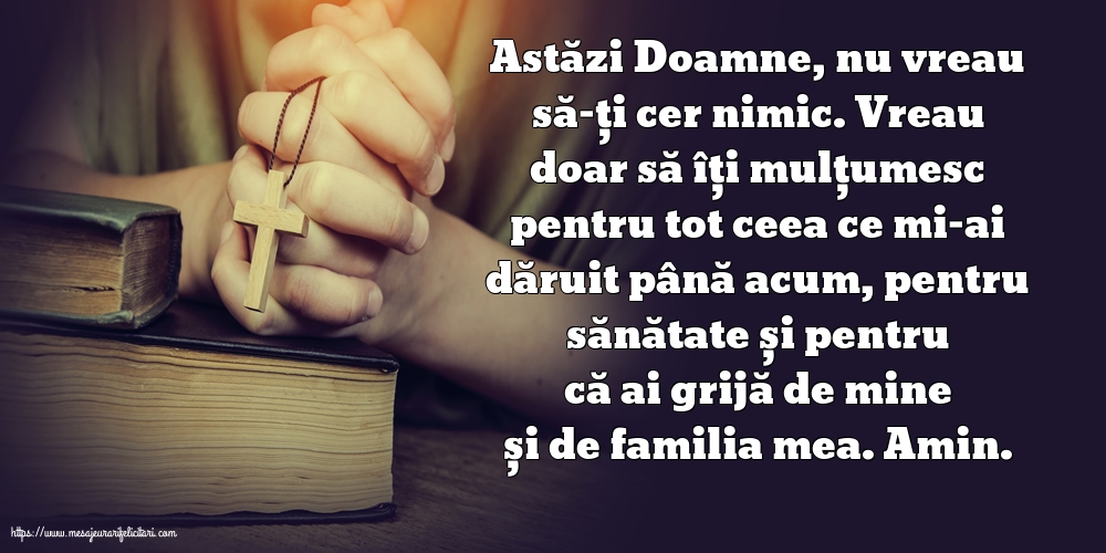 Religioase Astăzi Doamne, vreau doar să îți mulțumesc