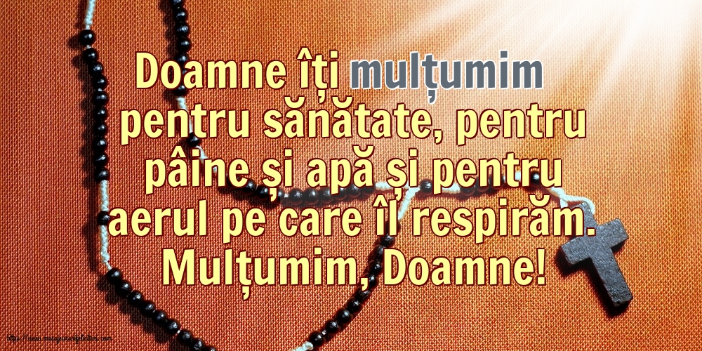 Religioase Mulțumim, Doamne!
