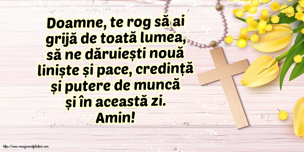 Religioase Doamne, te rog să ai grijă de toată lumea!