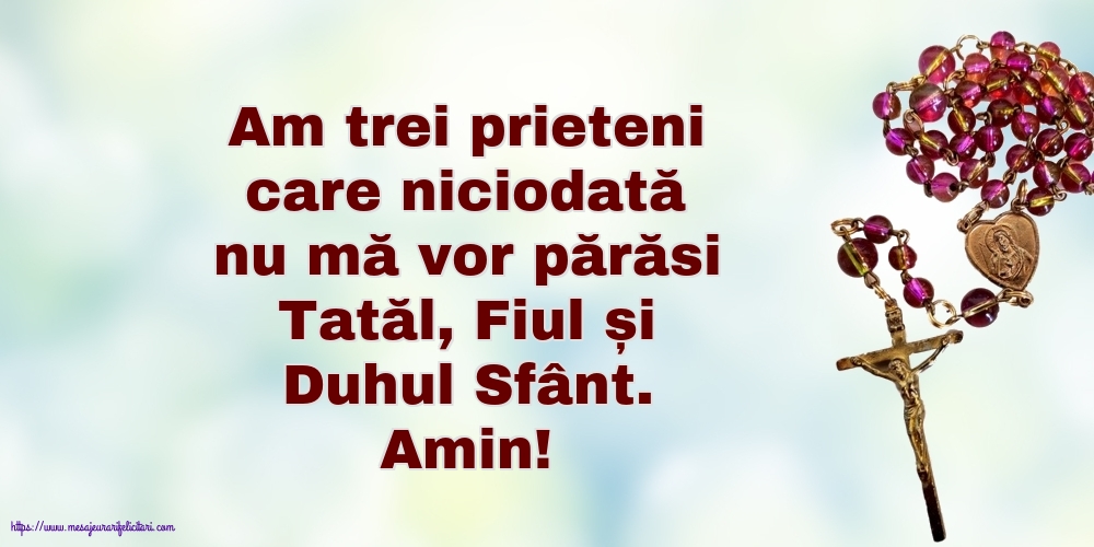 Religioase Amin! Tatăl, Fiul și Duhul Sfânt