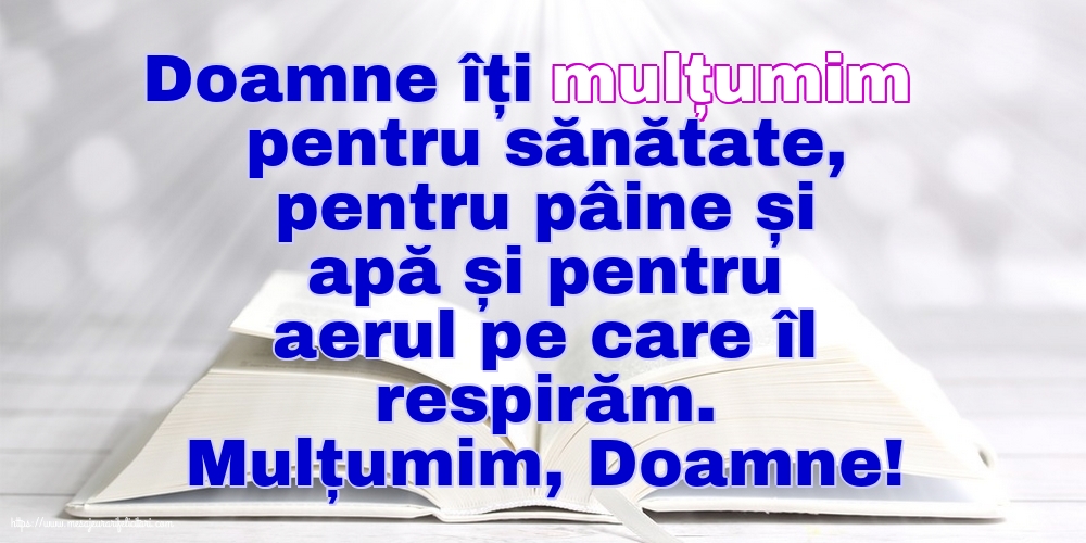 Religioase Mulțumim, Doamne!