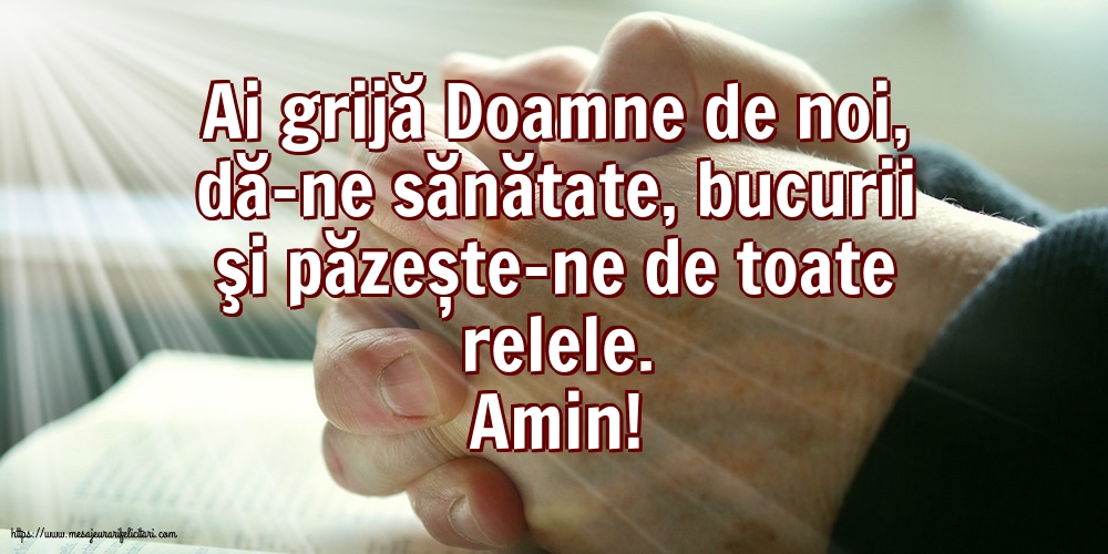 Religioase Amin! Ai grijă Doamne de noi