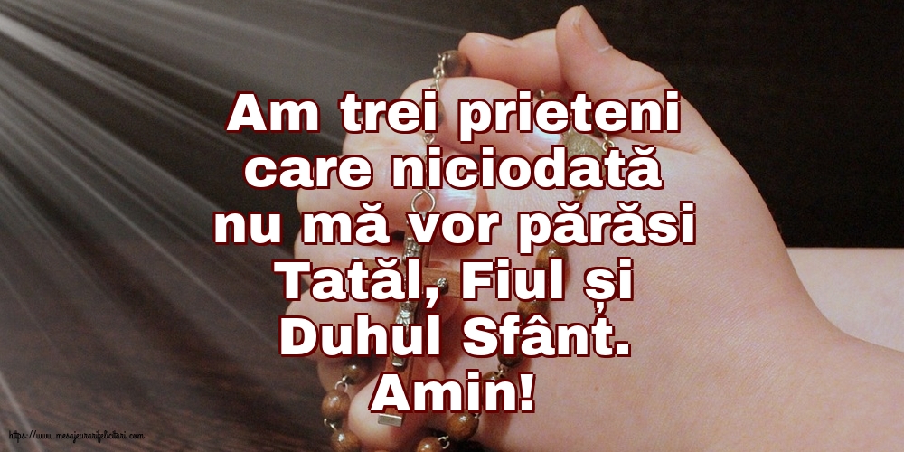 Religioase Amin! Tatăl, Fiul și Duhul Sfânt
