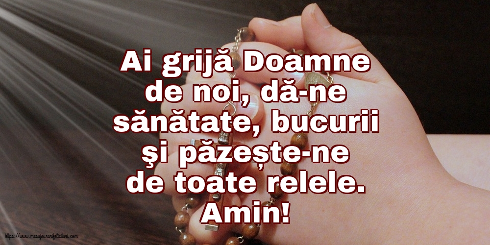 Religioase Amin! Ai grijă Doamne de noi