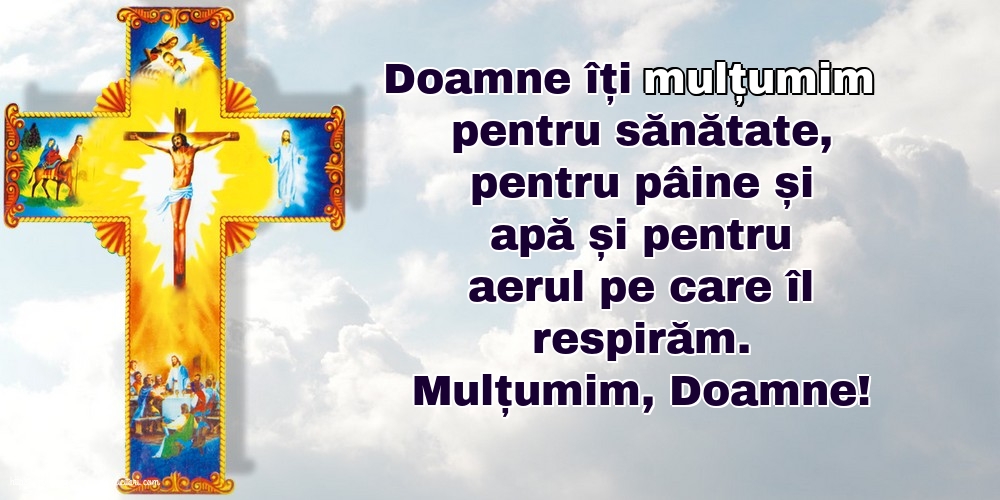 Religioase Mulțumim, Doamne!
