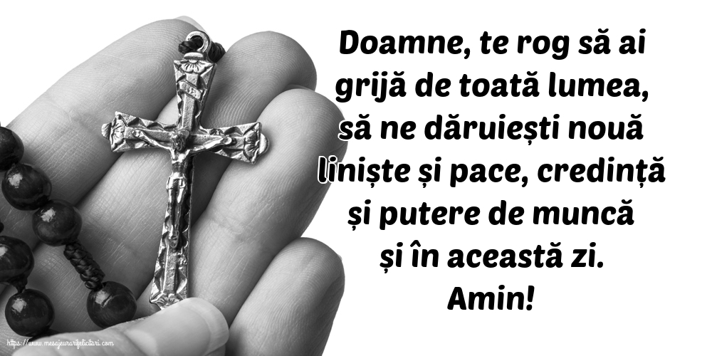 Religioase Doamne, te rog să ai grijă de toată lumea!