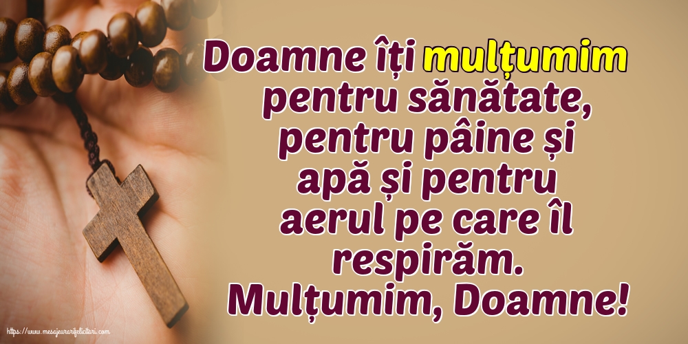 Religioase Mulțumim, Doamne!