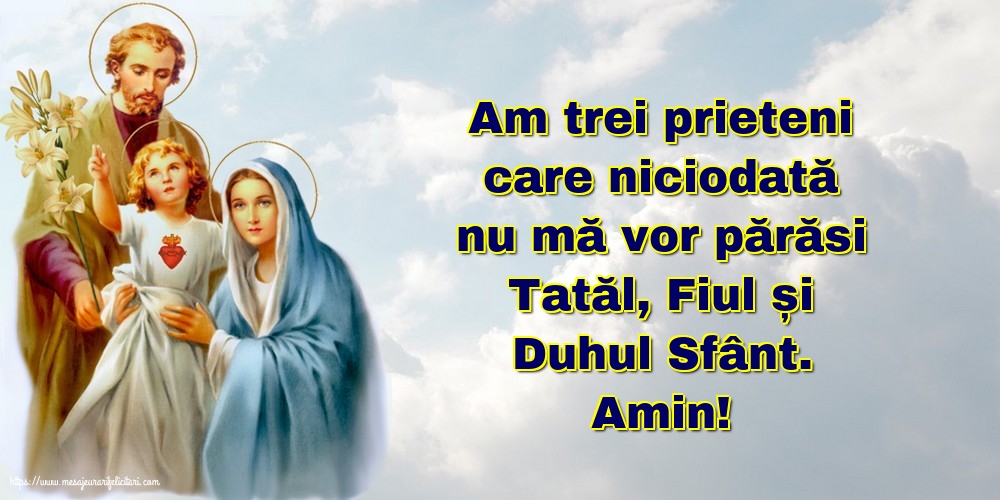 Religioase Amin! Tatăl, Fiul și Duhul Sfânt