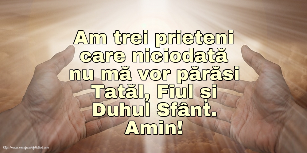 Religioase Amin! Tatăl, Fiul și Duhul Sfânt
