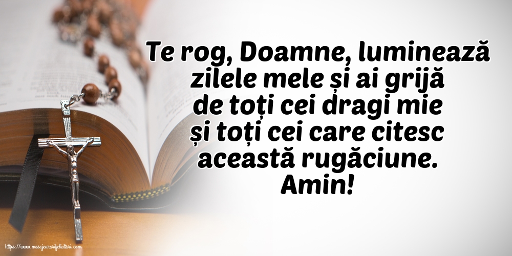 O rugăciune frumoasă