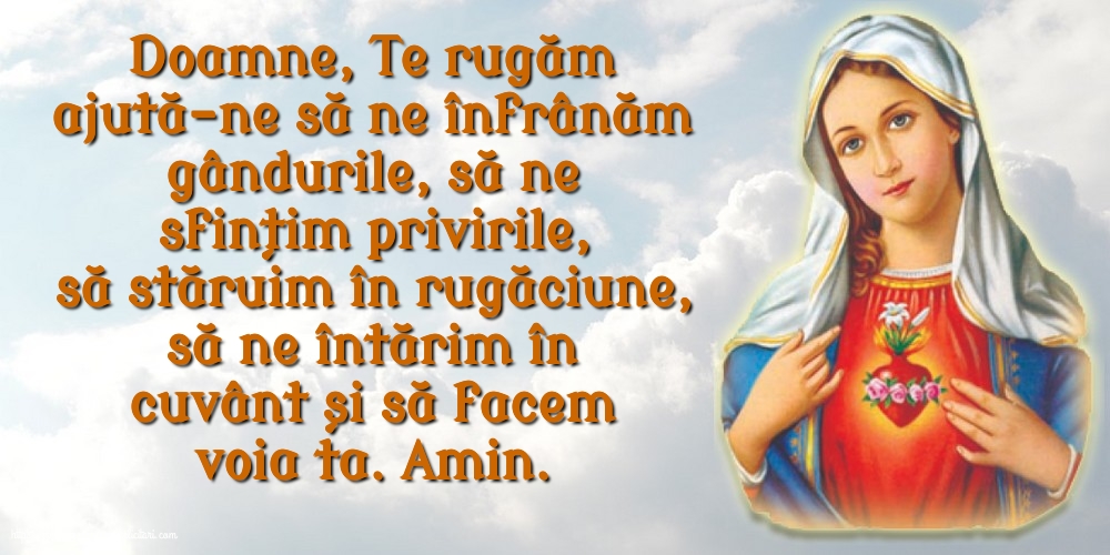 Religioase Doamne, Te rugăm ajută-ne să ne înfrânăm gândurile