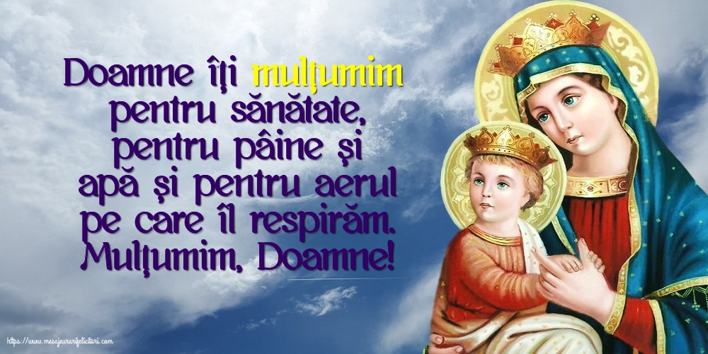 Mulțumim, Doamne!