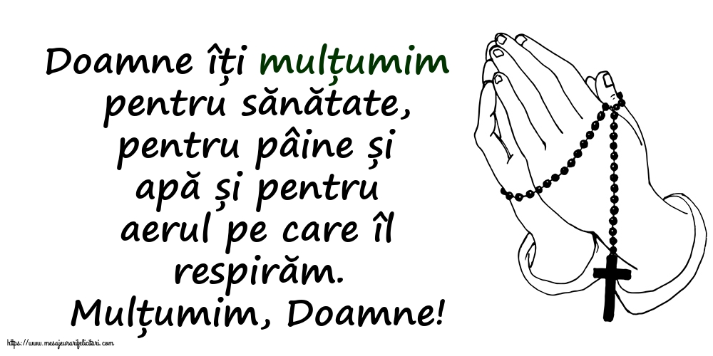 Religioase Mulțumim, Doamne!