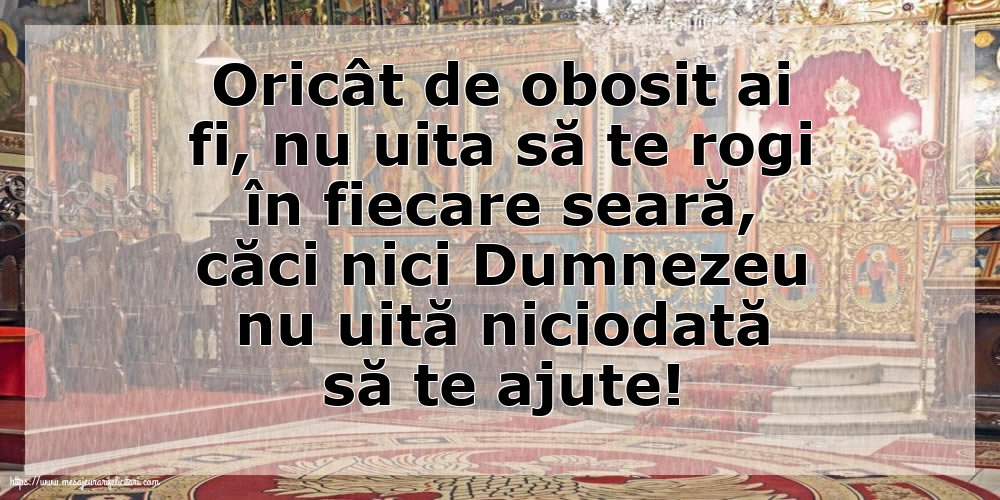 Religioase Nu uita să te rogi în fiecare seară