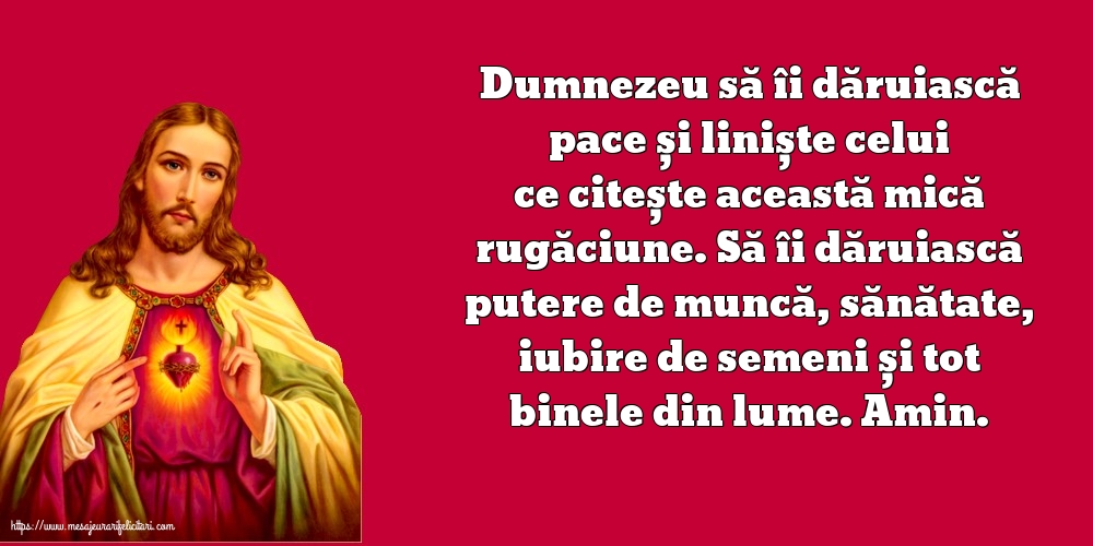 Religioase Dumnezeu să îi dăruiască pace și liniște celui ce citește această mică rugăciune