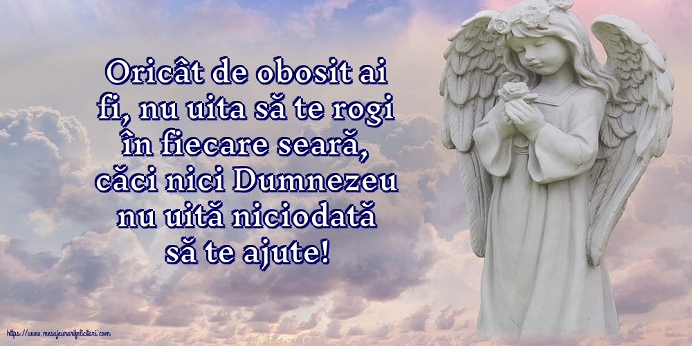 Religioase Nu uita să te rogi în fiecare seară