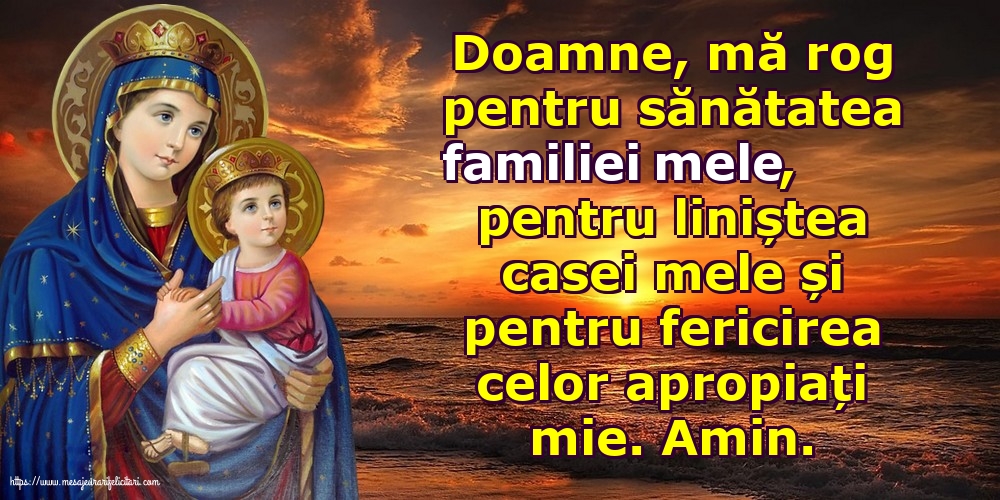 Imagini religioase - Doamne, mă rog pentru sănătatea familiei mele! - mesajeurarifelicitari.com