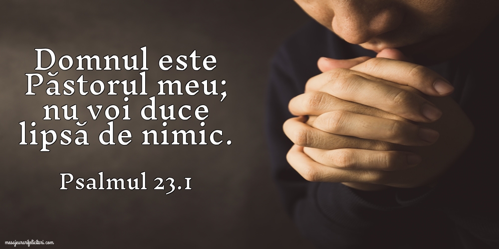 Imagini religioase - Psalmul 23.1 - mesajeurarifelicitari.com