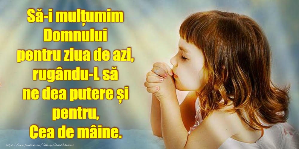 Imagini religioase - Să-i mulțumim Domnului - mesajeurarifelicitari.com